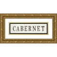 thumbnail image 1 of Fabiano, Marco 18x8 Gold Ornate Wood Framed with Double Matting Museum Art Print Titled - Cabernet, 1 of 4