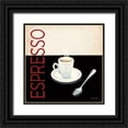 thumbnail image 1 of Fabiano, Marco 20x20 Black Ornate Wood Framed with Double Matting Museum Art Print Titled - Cafe Moderne IV, 1 of 4