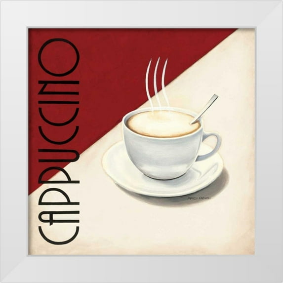 Fabiano, Marco 20x20 White Modern Wood Framed Museum Art Print Titled - Cafe Moderne II