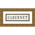 thumbnail image 1 of Fabiano, Marco 24x10 Gold Ornate Wood Framed with Double Matting Museum Art Print Titled - Cabernet, 1 of 4