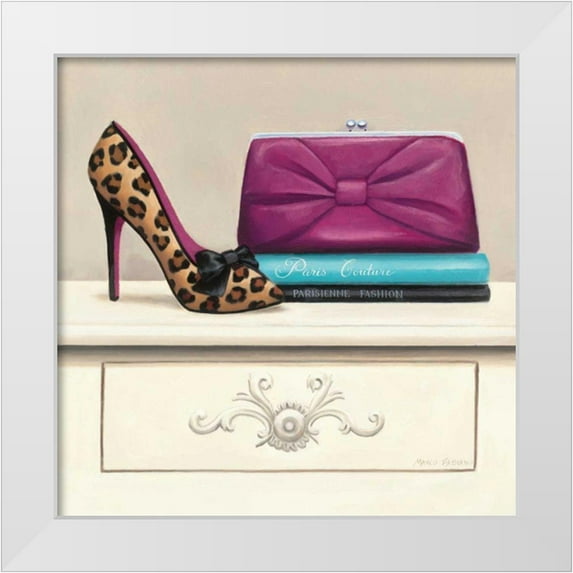 Fabiano, Marco 26x26 White Modern Wood Framed Museum Art Print Titled - Fashion Avenue I