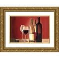 thumbnail image 1 of Fabiano, Marco 32x23 Gold Ornate Wood Framed with Double Matting Museum Art Print Titled - Wine Trio, 1 of 4