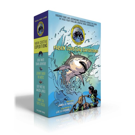 Fabien Cousteau Expeditions Fabien Cousteau Expeditions (Boxed Set): Great White Shark Adventure; Journey Under the Arctic; Deep Into the Amazon Jun, (Hardcover)