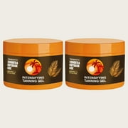 Fabiurt Haute Beauty Shine Brown Tanning Gel Intensive Venva Tanning Lotion Oil Achieve A Natural Tan Skin Effective Sunbeds & Outdoor Sun 195.2g 150ml(2 Pack)