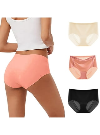 Modern Underwear! Women's Underwear High Waist Ice Silk Seamless Breathable  Briefs Panties Multipack L Green 