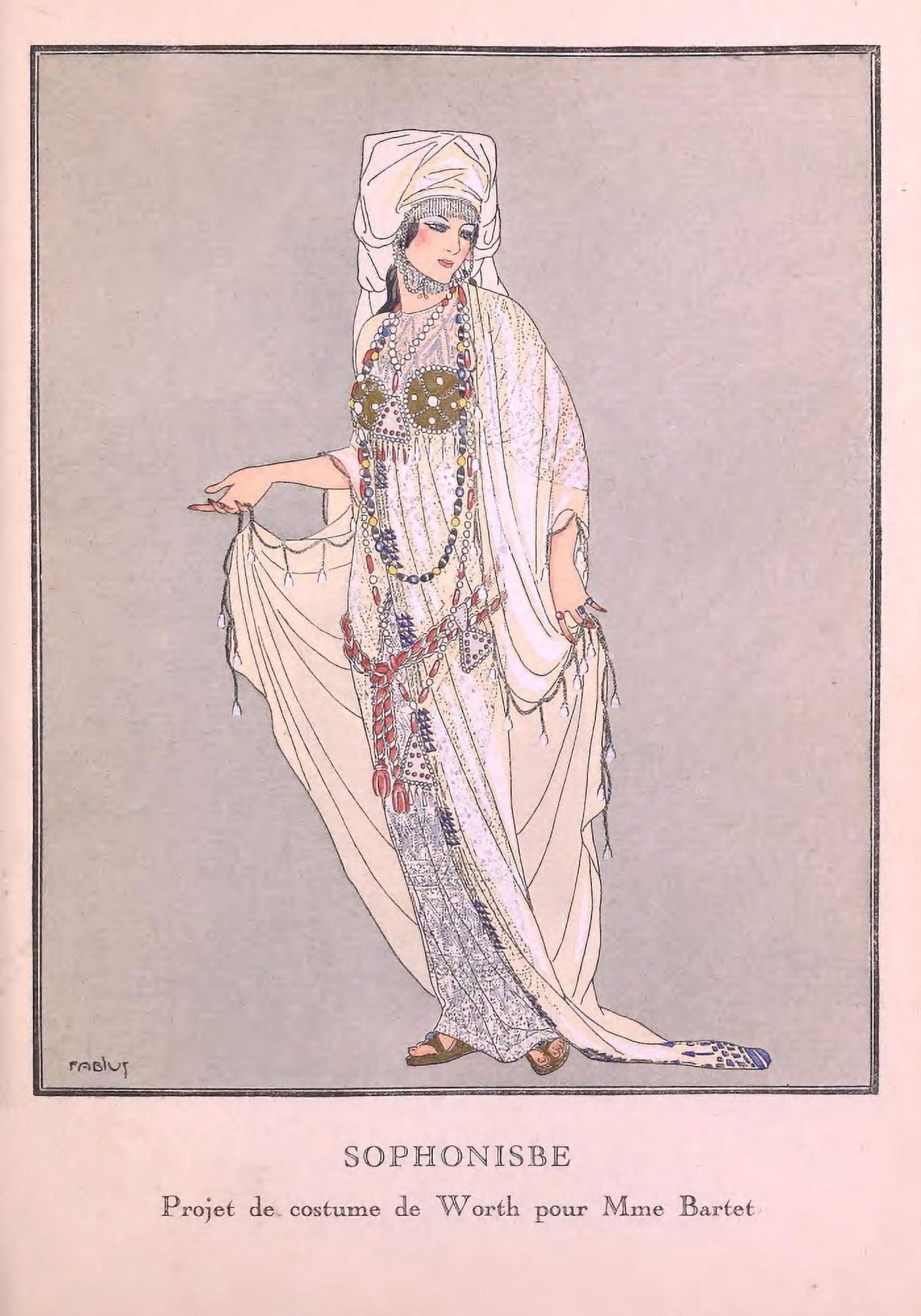Fabius Gazette du bon ton 1914 Sophonisbe Canvas Art - Fabius (18 x 24)
