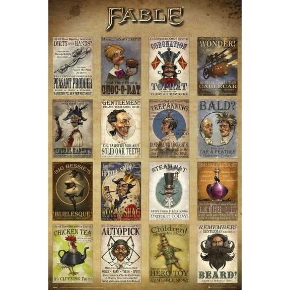 Fable Adverts Poster (24 x 36)
