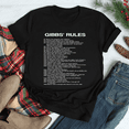 thumbnail image 1 of Fabled Gibbs Rules Quote Classic TV Inspired Gift Unisex T-Shirt up to size 5XL, 1 of 2