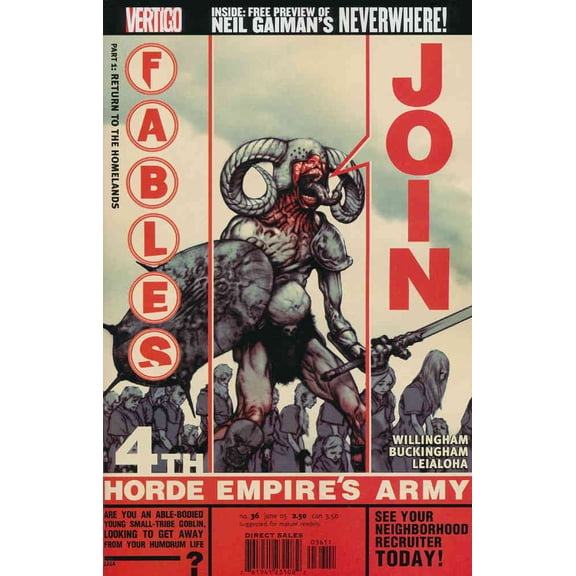Fables #36 VF ; DC/Vertigo Comic Book