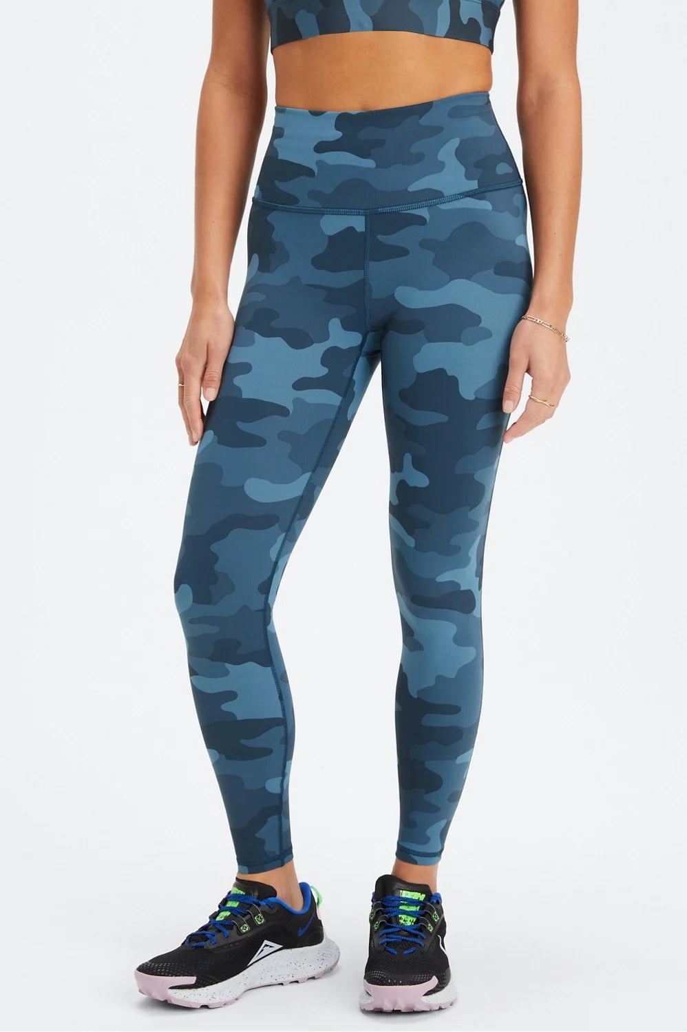 Fabletics Define PowerHold® High-Waisted 7/8 Legging Size Small: S/Blue 