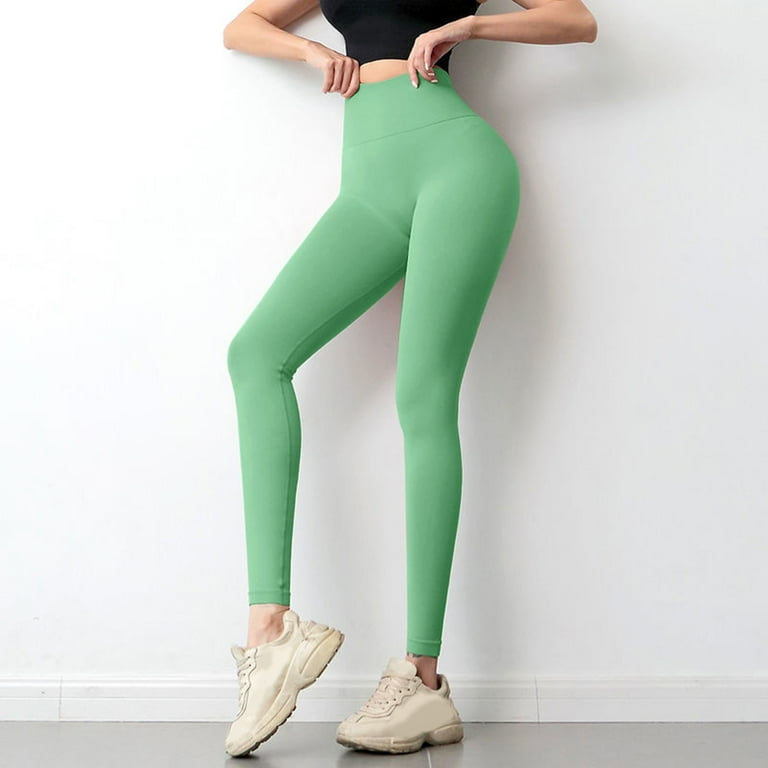 Fabletics Leggings for Women Pockets Skintight Women Clothing Sport solid color lifting yoga pants bottoms Women s Leggings Green S Walmart