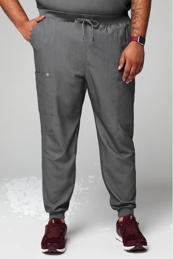 Men's All-Shift Scrub Jogger - 4-Way Stretch, Breathable, Lightweight, Mid-Rise, Semi-Slim Fit (Extended Sizes Available)