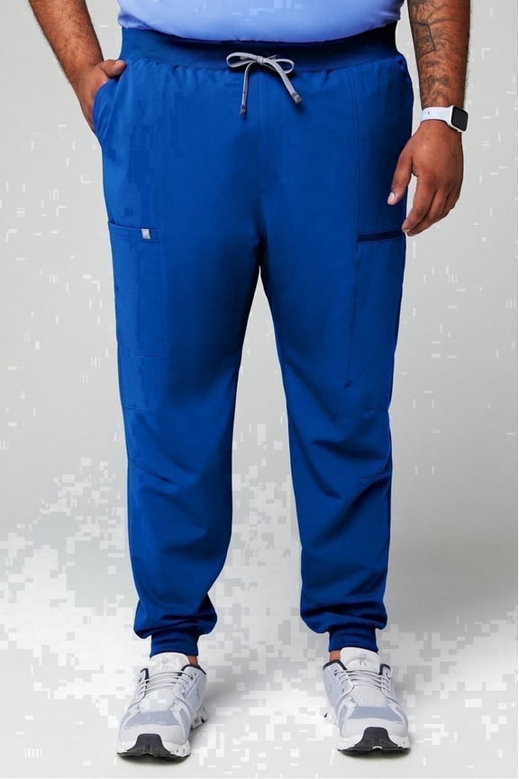 Men's All-Shift Scrub Jogger - 4-Way Stretch, Breathable, Lightweight, Mid-Rise, Semi-Slim Fit (Extended Sizes Available)