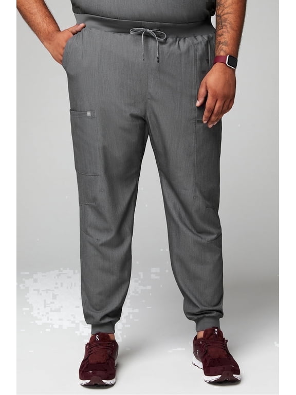 Men's All-Shift Scrub Jogger - 4-Way Stretch, Breathable, Lightweight, Mid-Rise, Semi-Slim Fit (Extended Sizes Available)