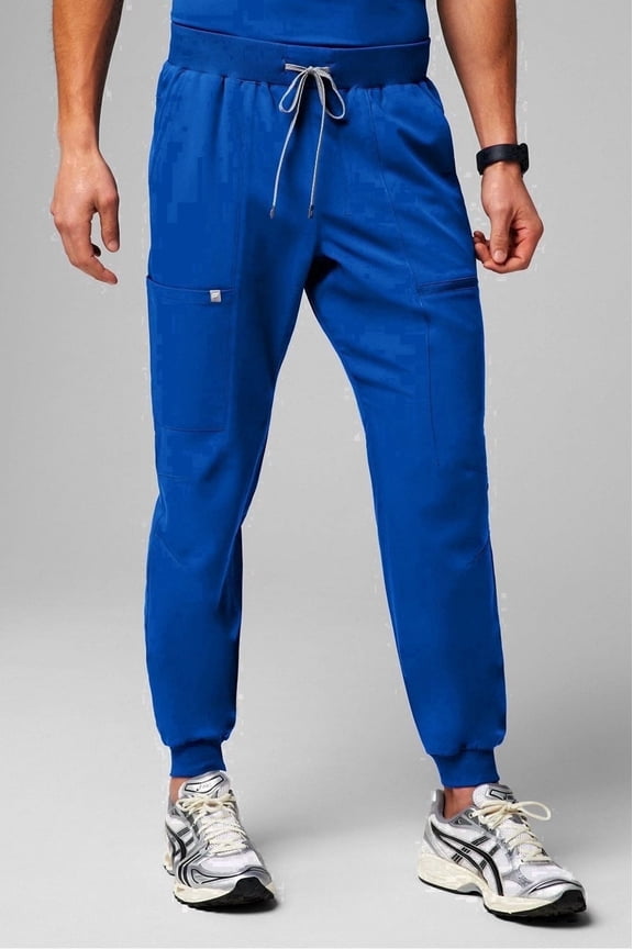 Men's All-Shift Scrub Jogger - 4-Way Stretch, Breathable, Lightweight, Mid-Rise, Semi-Slim Fit (Extended Sizes Available)
