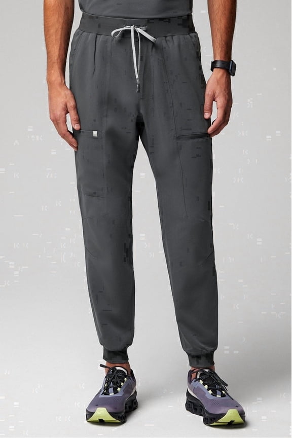 Men's All-Shift Scrub Jogger - 4-Way Stretch, Breathable, Lightweight, Mid-Rise, Semi-Slim Fit (Extended Sizes Available)