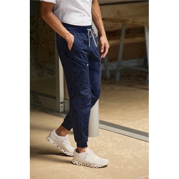 Fabletics Men's All-Shift Scrub Jogger - 4-Way Stretch, Breathable, Lightweight, Mid-Rise, Semi-Slim Fit (Extended Sizes Available)