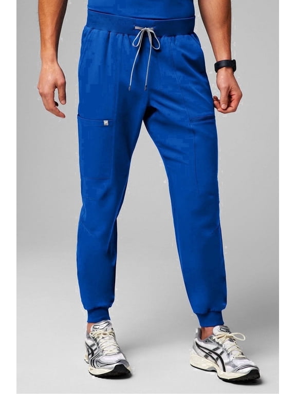 Men's All-Shift Scrub Jogger - 4-Way Stretch, Breathable, Lightweight, Mid-Rise, Semi-Slim Fit (Extended Sizes Available)