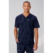 Fabletics Mens Helix Scrub Top, 1-Pocket - MotionTech Fabric, Wrinkle-Resist, Chest Pocket, Regular Fit, Short Sleeve Sizes Vary