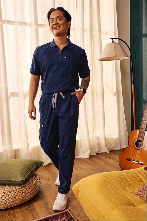 Men's Intake Scrub Pant - 4-Way Stretch, Breathable, Lightweight, Pocket-Packed, Elastic Waist (Extended Sizes Available)