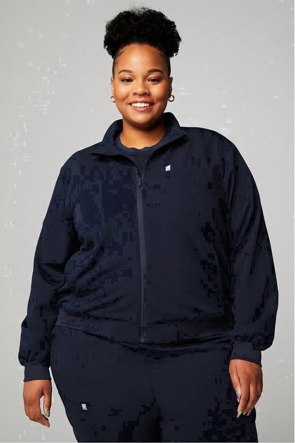 Women's Daily Scrub Jacket, 3-Pocket - MotionTech Fabric, Wrinkle-Resist, Lightweight, Semi-Slim Fit (Sizes Vary)