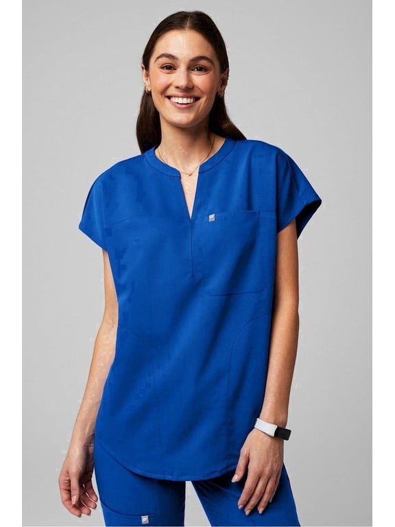 Women's Evolve 3-Pocket Scrub Top with an Oversized Fit - MotionTech, 4-Way Stretch, Wrinkle-Resist, Anti-Shrink (Sizes Vary)
