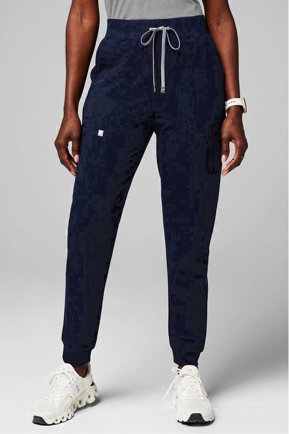 Women's High-Rise On-Call Scrub Jogger - MotionTech, 4-Way Stretch, Pocket-Packed, Lightweight, Semi-Slim Fit (Extended Sizes Available)