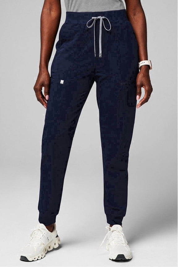 Women's High-Rise On-Call Scrub Jogger - MotionTech, 4-Way Stretch, Pocket-Packed, Lightweight, Semi-Slim Fit (Extended Sizes Available)