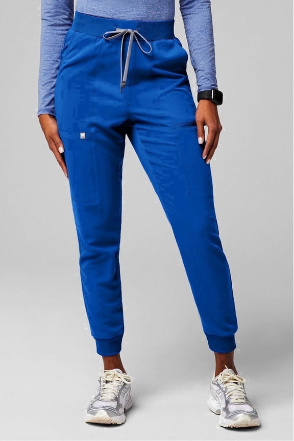 Women's High-Rise On-Call Scrub Jogger - MotionTech, 4-Way Stretch, Pocket-Packed, Lightweight, Semi-Slim Fit (Extended Sizes Available)