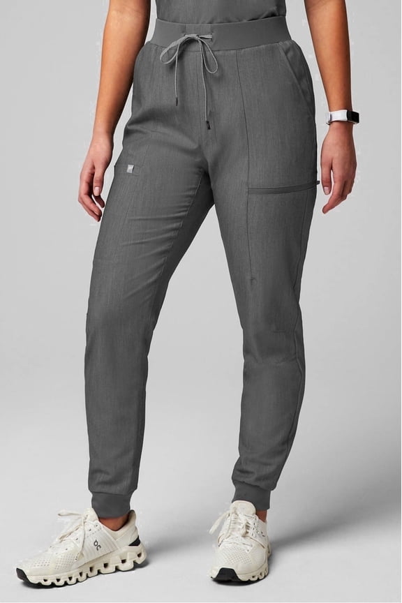 Women's High-Rise On-Call Scrub Jogger - MotionTech, 4-Way Stretch, Pocket-Packed, Lightweight, Semi-Slim Fit (Extended Sizes Available)
