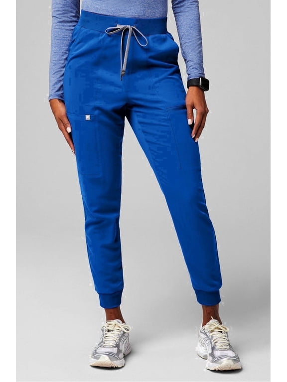 Women's High-Rise On-Call Scrub Jogger - MotionTech, 4-Way Stretch, Pocket-Packed, Lightweight, Semi-Slim Fit (Extended Sizes Available)
