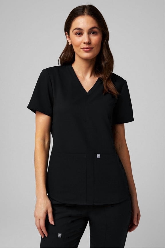 Women's Method Scrub Top, 2-Pocket V-Neck - MotionTech Fabric, 4-Way Stretch, Wrinkle-Resist, Anti-Shrink, Semi-Slim Fit (Sizes Vary)