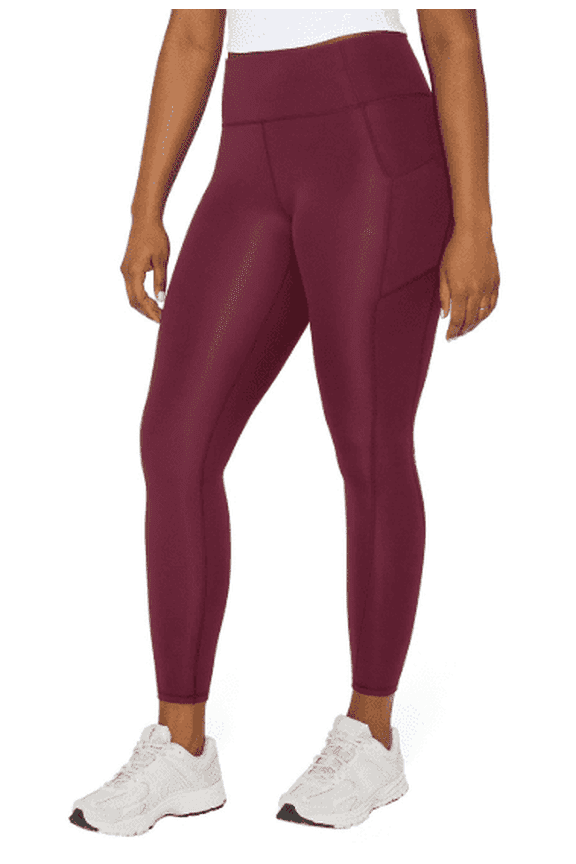 Women's Oasis PureLuxe Legging with Pocket Dark Red XL