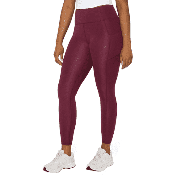 Fabletics Women's Oasis Pureluxe Legging With Pockets, Dark Red, Medium