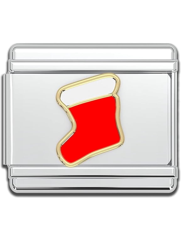 Christmas Italian Charm Links (One Size, Stocking)