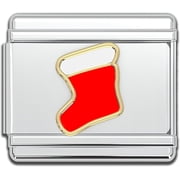 Fablinks Christmas Italian Charm Links One Size, Stocking