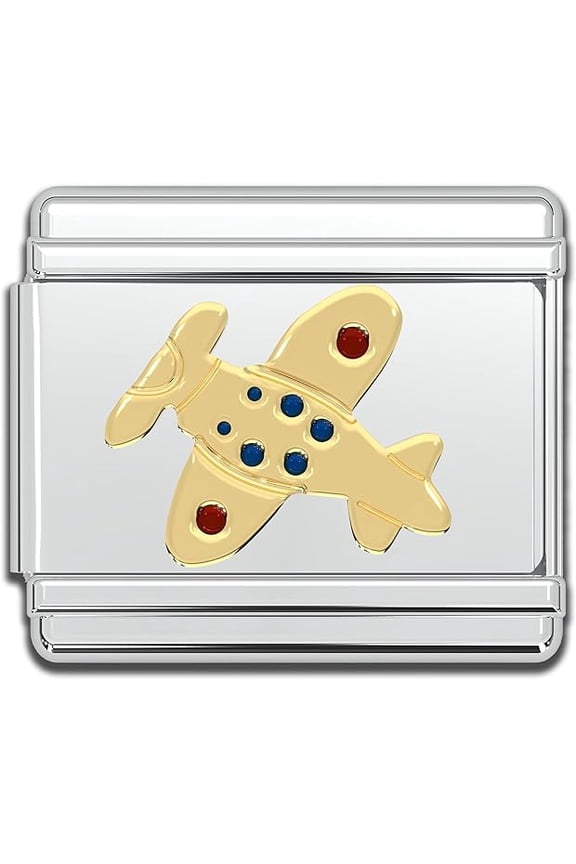 Italian Charms for Mother Gifts (Airplane)