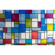 Fablon Mondrian Self Adhesive Window Film Set of 2