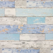 Fablon Scrapwood Adhesive Film Set of 2 Self Adhesive Vinyl Wall Decal, 157.48-in by 26.57-in