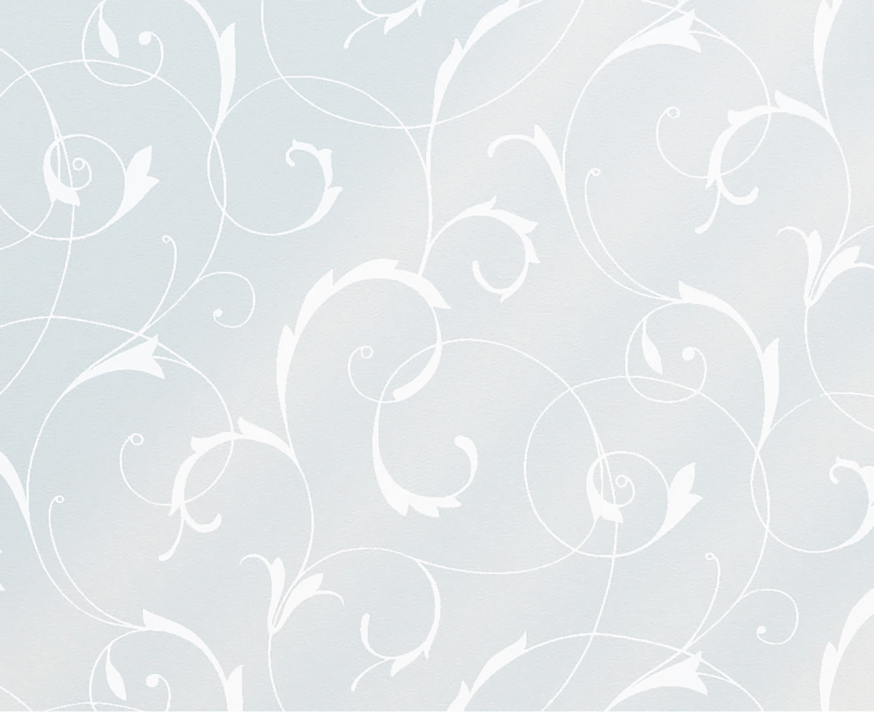 Fablon Scroll Flower Static Window Film