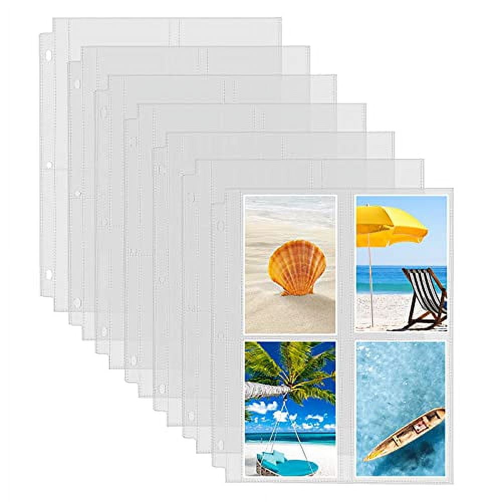 Large Postcard Album Sleeves (for 5x7 Postcards) Set Of 10 - Rag