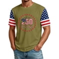 thumbnail image 1 of Fabrcox 1776-2026 250 th Anniversary of USA Shirt Flag Print Short Sleeve 4th of July T Shirts for Men Independence Day Men's Patriotic Shirts Green XXL, 1 of 5
