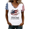 thumbnail image 1 of Fabrcox 1776-2026 USA 250th Anniversary Shirt Flag Print 4th of July Womens Shirts Independence Day Celebration Freedom Patriotic Shirts for Women, 1 of 4