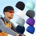 thumbnail image 1 of Fabrcox 2 Packs Cooling Skull Cap for Men Women Lightweight Quick Dry Windproof Helmet Liner Breathable Summer Workout Running Cycling Beanie Gray, 1 of 4