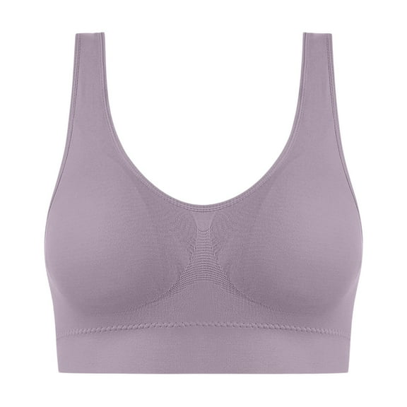Fabrcox Black Sports Bras for Women Push Up Sports Bralettes with Removable Pads Comfortable Workout Fitness Yoga Full Coverage Bras Light Gray 48