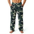 thumbnail image 1 of Fabrcox Camo Winter Flannel Pajama Pants Men Slim Fit Pajama Bottoms with Pockets Elastic Waist Winter Warm Casual Mid Waisted Home Pajama Bottoms Green S, 1 of 4