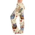 thumbnail image 1 of Fabrcox Easter Pajama Pants Women Cute Drawstring Wide Leg Sleep Pants Women Egg Bunny Print Holiday Cozy Womans Lounge Pants, 1 of 5