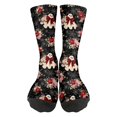 thumbnail image 1 of Fabrcox Halloween Socks Women Men Funny Ghost Pumpkin Socks Full Moon Graphic Spooky Novelty Mid Calf Mens Crew Socks Red, 1 of 6
