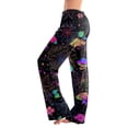 thumbnail image 1 of Fabrcox Halloween Woman Pajama Pants Pumpkin Ghost Moon Sleep Pants Women Fall Winter Festival Comfy Lounge Pants for Women Purple S, 1 of 5