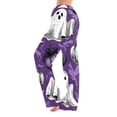 thumbnail image 1 of Fabrcox Halloween Woman Pajama Pants Pumpkin Ghost Witch Sleep Pants for Women Fall Winter Festival Comfy Lounge Pants Women Purple XL, 1 of 6